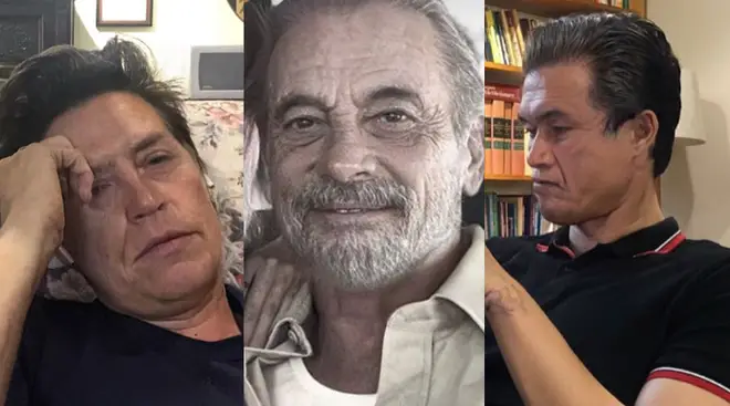 Cole Sprouse, Skeet Ulrich and Charles Melton do the FaceApp challenge