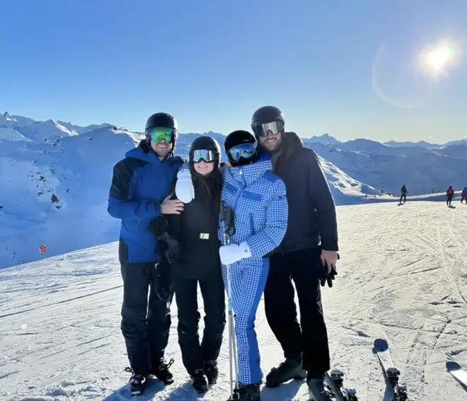 Sophie Turner and Peregrine Pearson went skiing with their friends