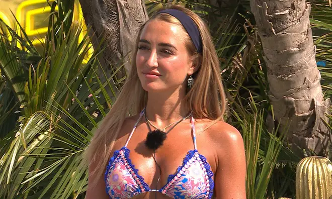 Georgia Harrison in a bikini in the Love Island villa