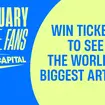 Win tickets to see the world's biggest artists