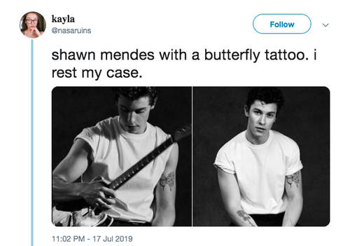 Shawn Mendes Slid Into A Fan's DMs To Ask About A Tattoo Design - Capital