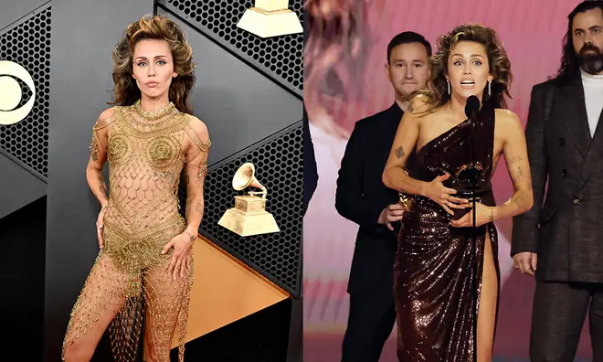 Miley Cyrus had two outfits for us at the Grammys