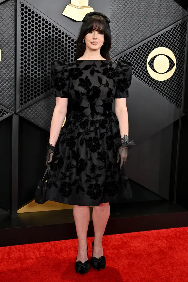 Lana Del Rey on the red carpet of the 66th Annual Grammy Awards