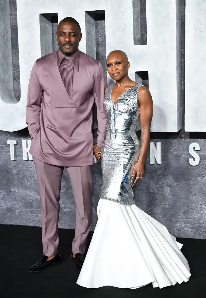 Idris Elba and Cynthia Erivo at the "Luther: The Fallen Sun" Global Premiere