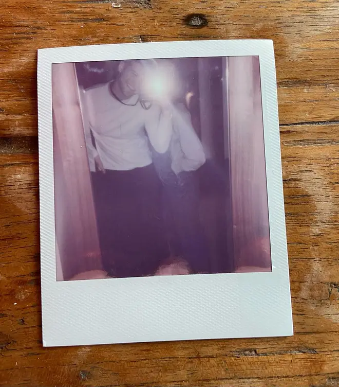 Leo Woodall uploaded a series of polaroids from behind the scenes on set of The White Lotus
