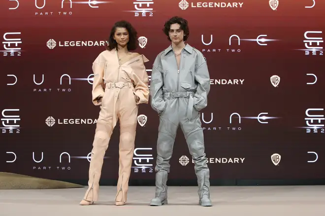 Zendaya and Timothée Chalamet rocked matching jumpsuits designed by South Korea's own Juun J.
