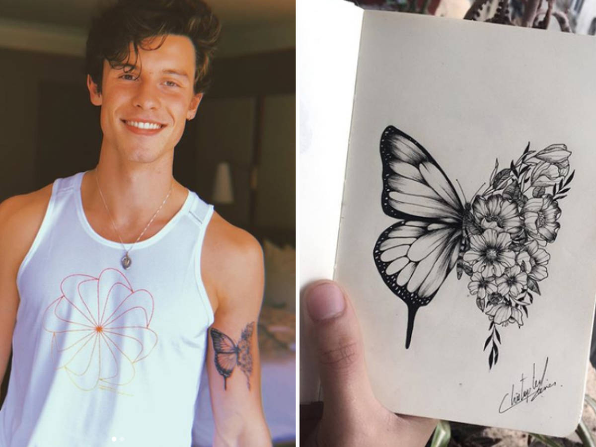 Shawn Mendes New Tattoo: The 'Seńorita' Star Gets Inked With Butterfly  Design - Capital
