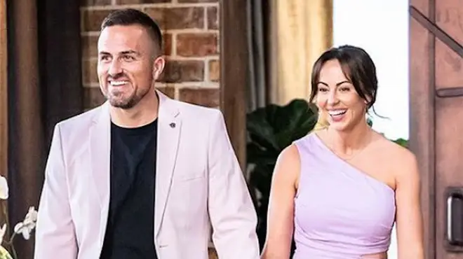 Ben and Ellie's wearing lilac for MAFS Australia dinner party