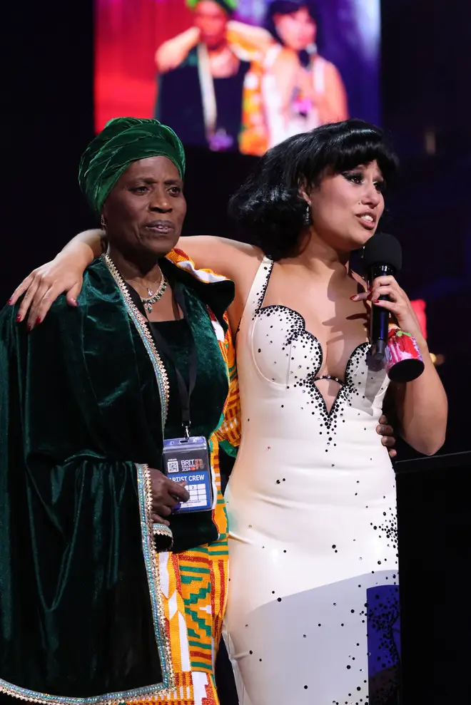 RAYE brought her grandma on stage at The BRITs 2024