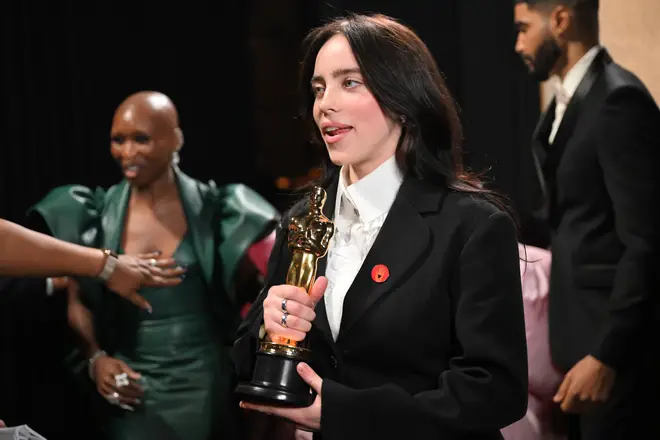 Billie Eilish is the irst woman to win the 'triple crown' twice