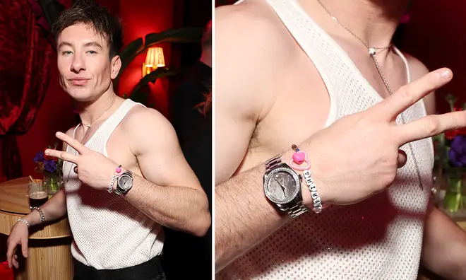 Barry Keoghan was seen wearing a bracelet with Sabrina’s name on it