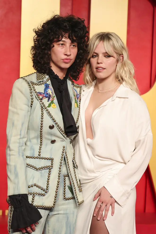 Towa Bird and Renee Rapp at the 2024 Vanity Fair Oscar Party