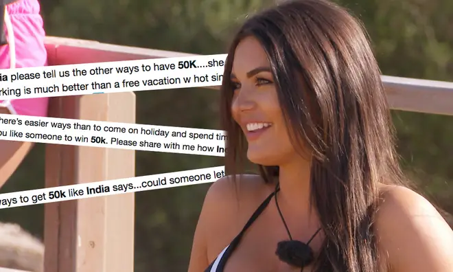 India Reynolds said 'there are easier ways to make £50k'