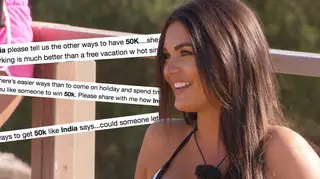 India Reynolds said 'there are easier ways to make £50k'