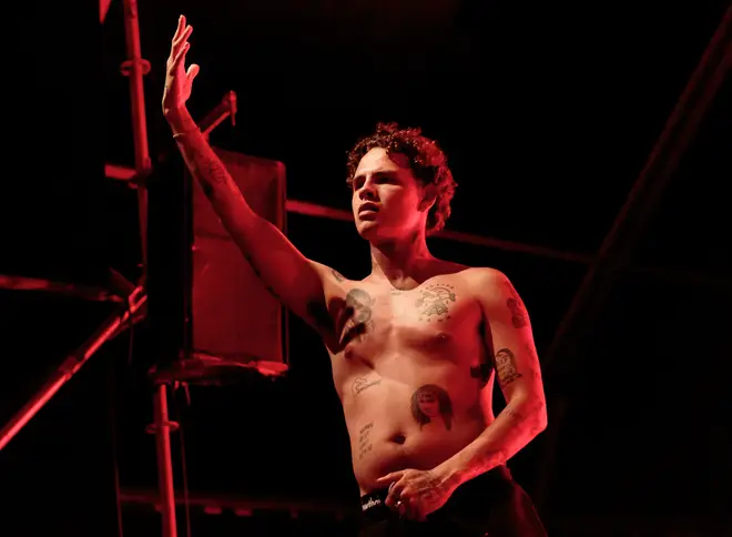 Slowthai performing In Milan in 2022