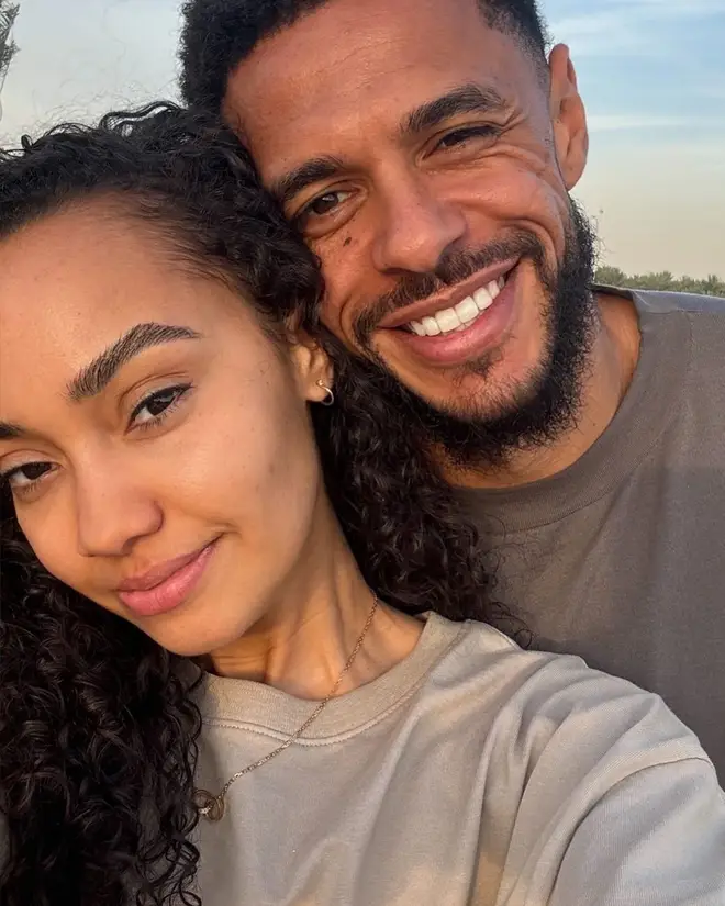Leigh-Anne and André take a selfies together