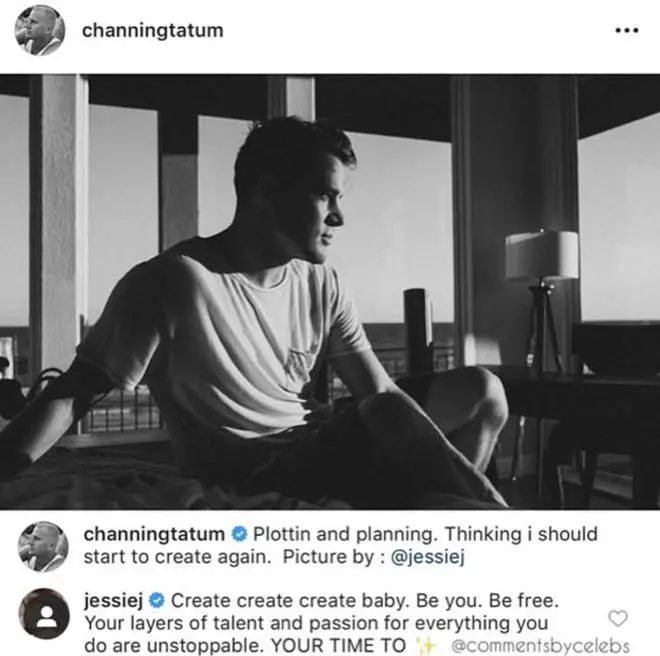 Channing Tatum and Jessie J often share their love on Instagram