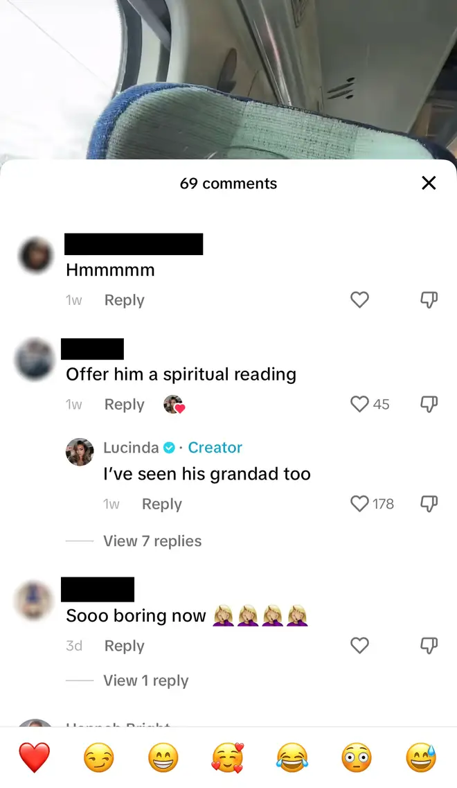 Lucinda pokes fun at Georgia H in the comment section of her TikTok