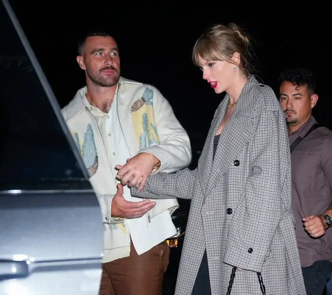 Travis Kelce and Taylor Swift spotted leaving the SNL Afterparty in October