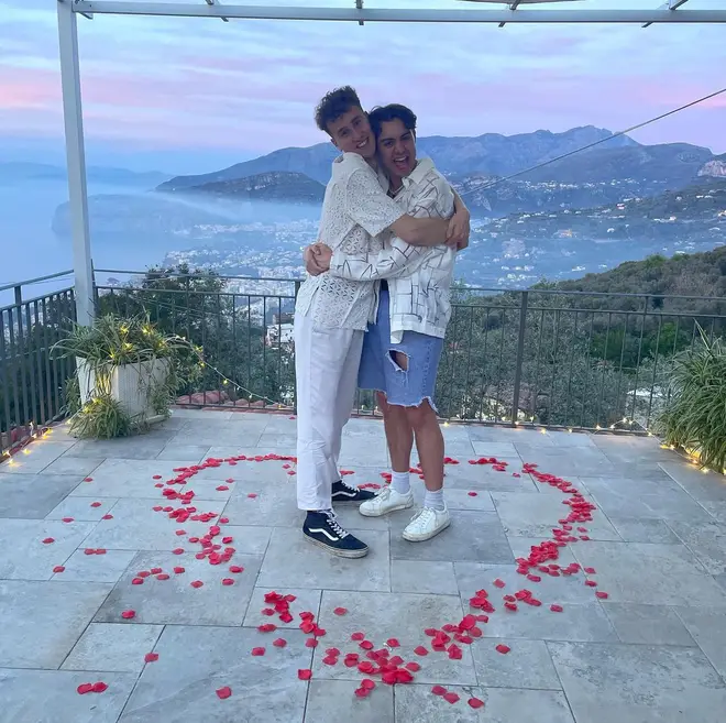Bradley's boyfriend Scott proposed in Sorrento, Italy