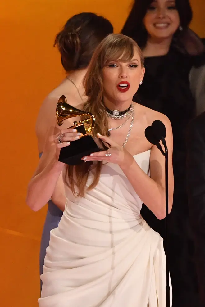Taylor Swift announced the release of 'The Tortured Poets Department' when she accepted Album Of The Year award for 'Midnights' at the Grammys