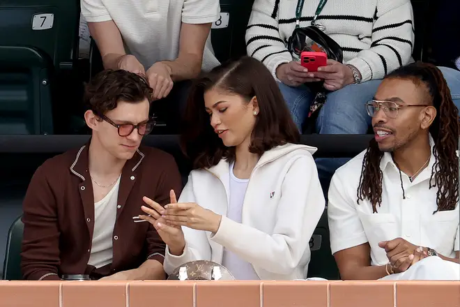 Tom Holland and Zendaya were papped watching the tennis together in March 2024