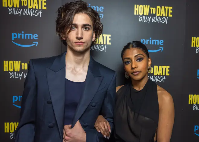 Sebastian Croft and Charithra Chandran attend the London screening of How To Date Billy Walsh