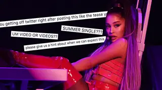 Ariana Grande teased fans she's got a new music video coming