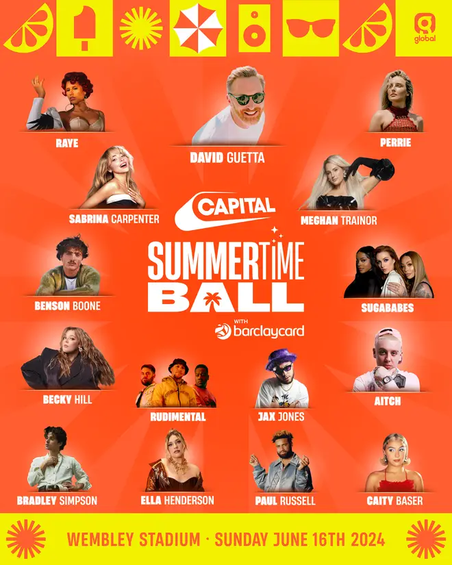 Capital's Summertime Ball 2024 line-up