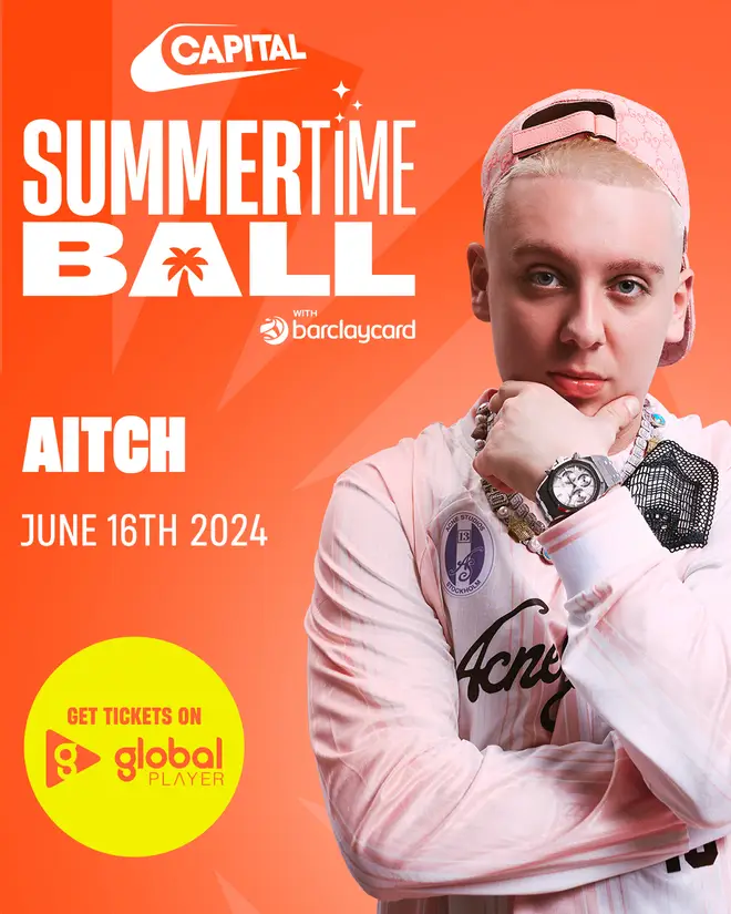 Aitch is joining Capital's Summertime Ball with Barclaycard