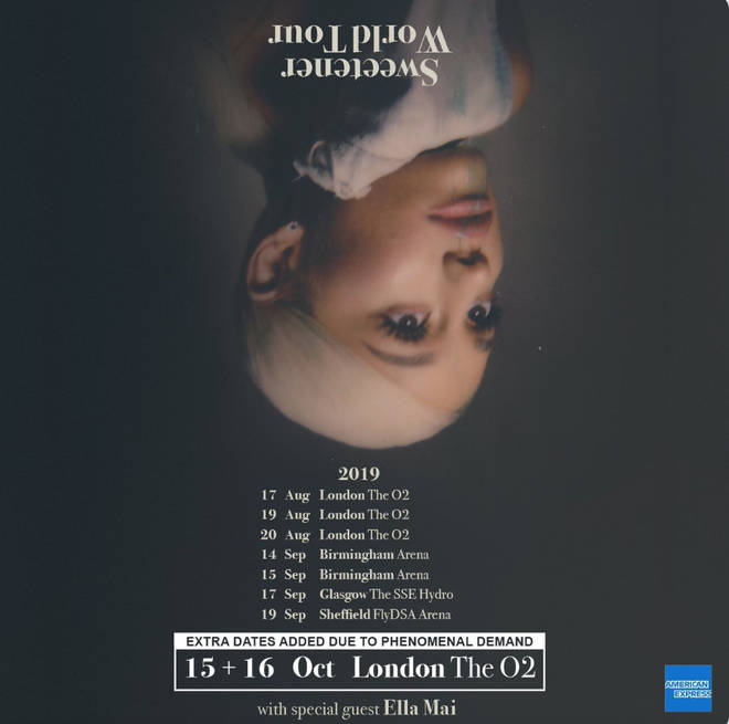 Ariana Grande added more dates to her UK visit due to high demand