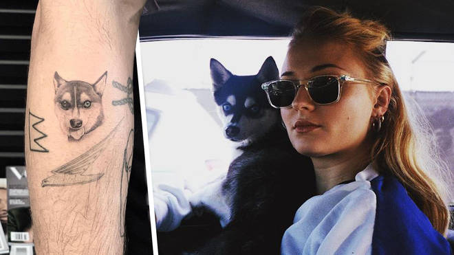 Sophie Turner and Joe Jonas got tattoos in tribute to their dog