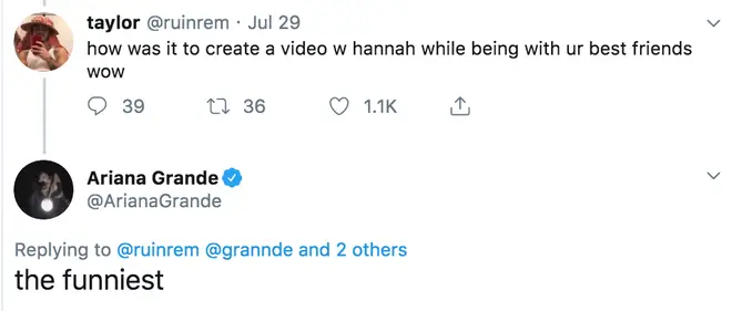 Ariana Grande confirms Hannah Lux Davis directed the 'boyfriend' music video