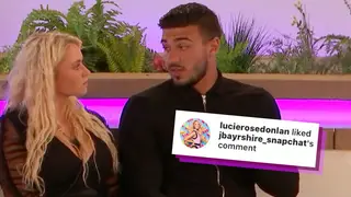 Love Island's Lucie liked a comment about Tom Fury missing out on her