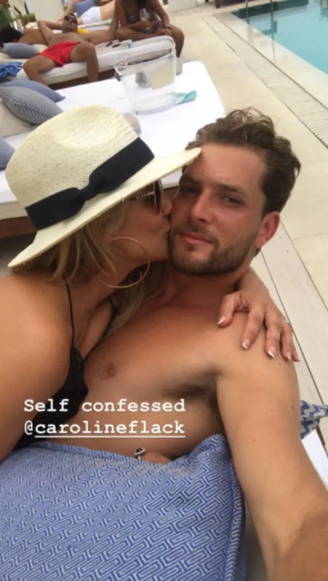 Caroline Flack and her man spent time together in Ibiza