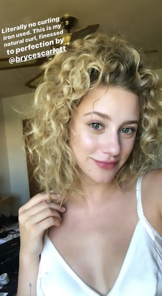 Lili Reinhart's hair is naturally voluminous and curly