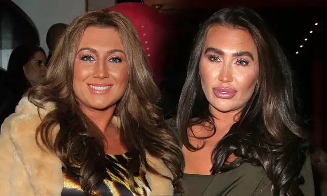 Lauren Goodger in 2010 and in November 2018