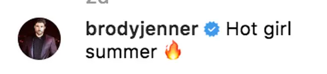 Brody Jenner takes a dig at his ex on her Instagram photo with Miley Cyrus