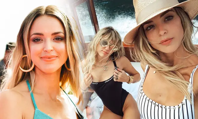 Kaitlynn Carter and Miley Cyrus were seen kissing during their holiday to Italy