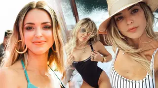 Kaitlynn Carter and Miley Cyrus were seen kissing during their holiday to Italy
