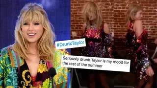 Taylor Swift dances to her own song at party