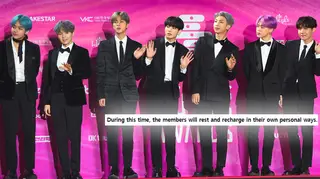 BTS have announced they're taking a hiatus