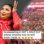 Lizzo gets Jonas Brothers show pumped without even being there