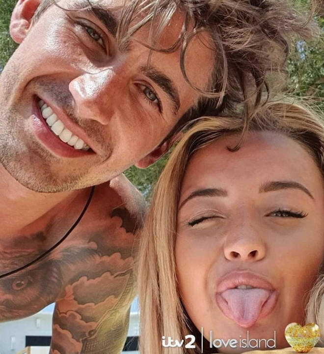 Chris Taylor and Harley Brash coupled up toward the end of their Love Island experience
