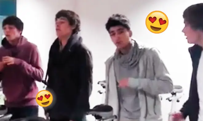 A rare video of One Direction's first ever rehearsal has surfaced