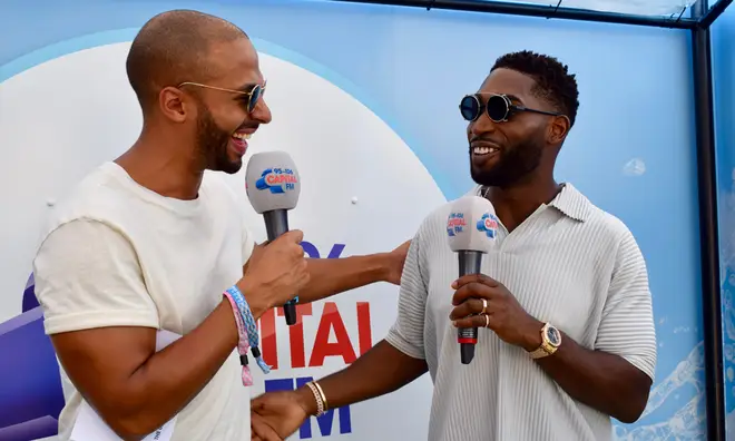 Tinie Tempah shared his festival fashion thoughts with Capital's Marvin Humes