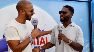 Tinie Tempah shared his festival fashion thoughts with Capital's Marvin Humes