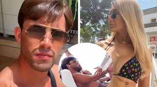 Jack Fincham touches Chloe Ferry's bum in Ibiza