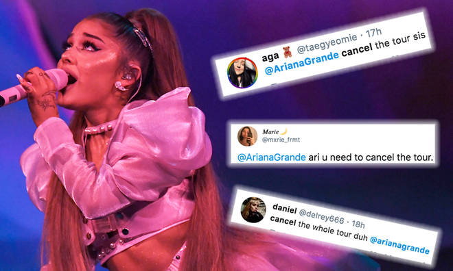 Ariana fans urge the singer to cancel the rest of Sweetener