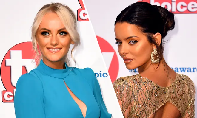 Maura Higgins and Katie McGlynn were pictured embroiled in a row